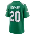 Men's Philadelphia Eagles Brian Dawkins Kelly Green Alternate Retired Player Game Jersey