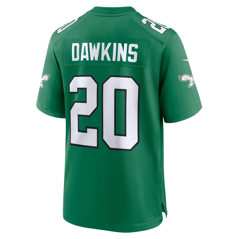 Men's Philadelphia Eagles Brian Dawkins Kelly Green Alternate Retired Player Game Jersey