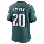 Men's Philadelphia Eagles Brian Dawkins Midnight Green Team Game Jersey