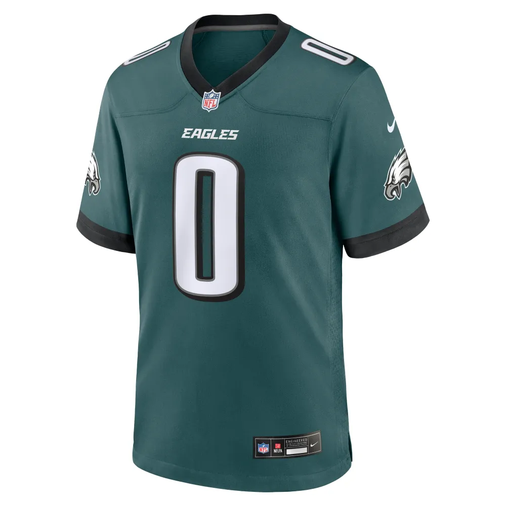 Men's Philadelphia Eagles Bryce Huff Midnight Green Game Player Jersey
