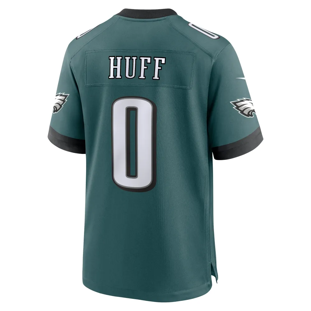 Men's Philadelphia Eagles Bryce Huff Midnight Green Game Player Jersey