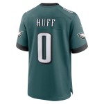 Men's Philadelphia Eagles Bryce Huff Midnight Green Game Player Jersey