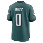 Men's Philadelphia Eagles Bryce Huff Midnight Green Game Player Jersey