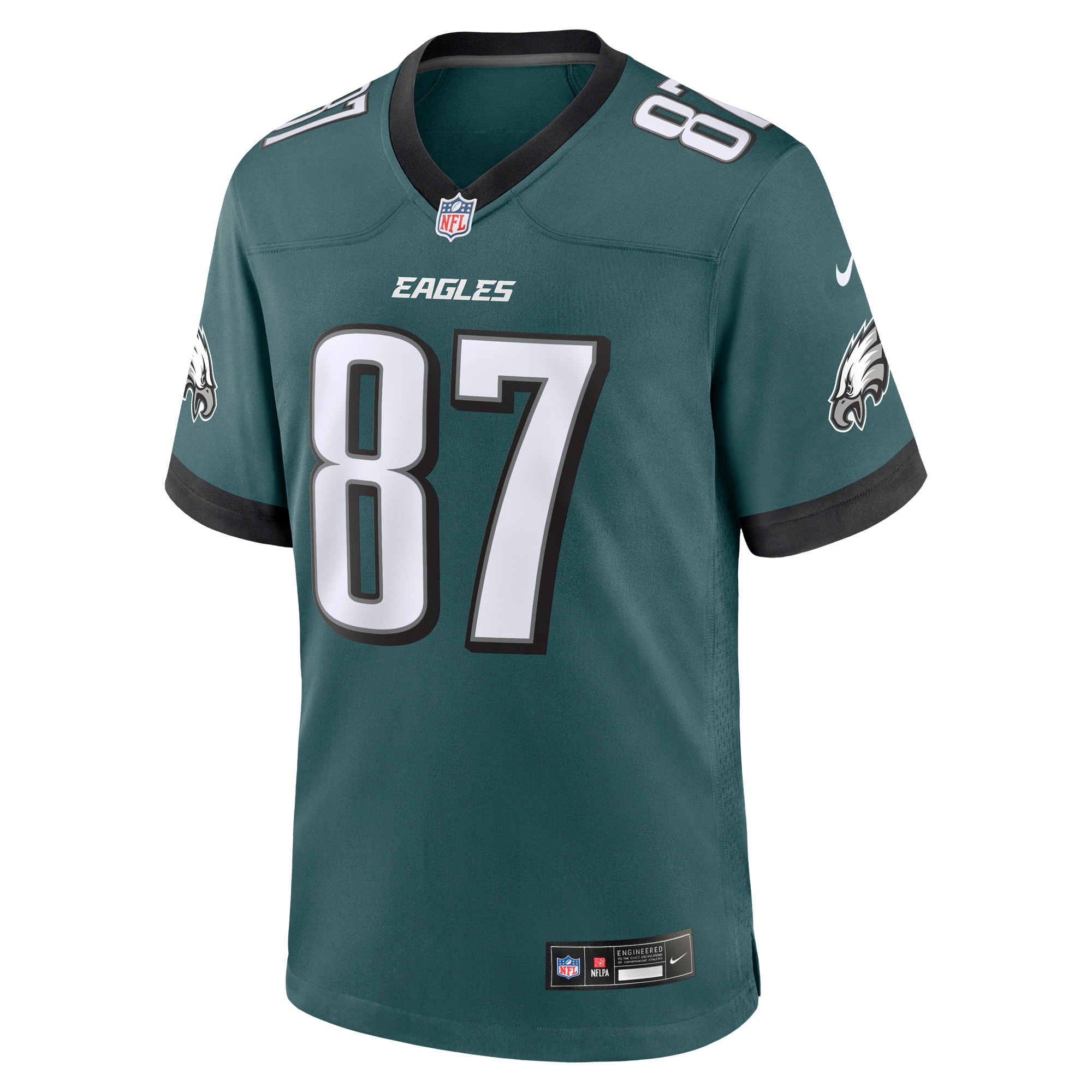 Men's Philadelphia Eagles C.J. Uzomah Midnight Green Team Game Jersey