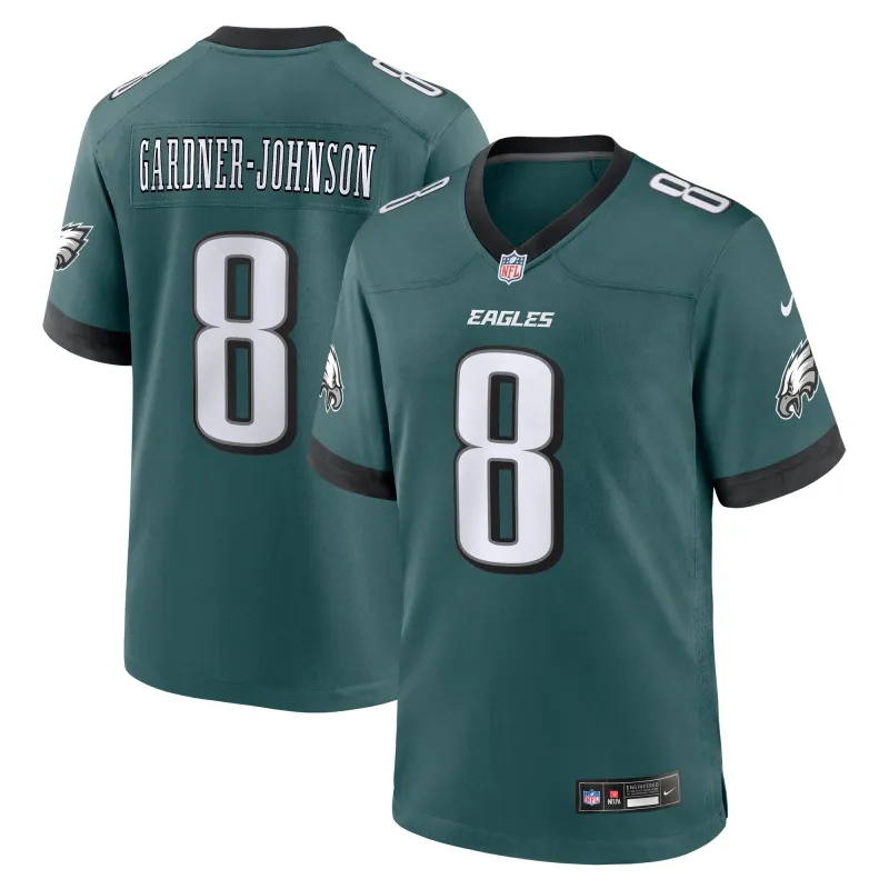 Men's Philadelphia Eagles Chauncey Gardner-Johnson Midnight Green Game Jersey
