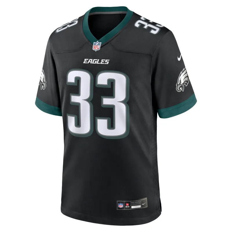 Men's Philadelphia Eagles Cooper DeJean Black 2024 NFL Draft Alternate Player Game Jersey