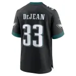 Men's Philadelphia Eagles Cooper DeJean Black 2024 NFL Draft Alternate Player Game Jersey