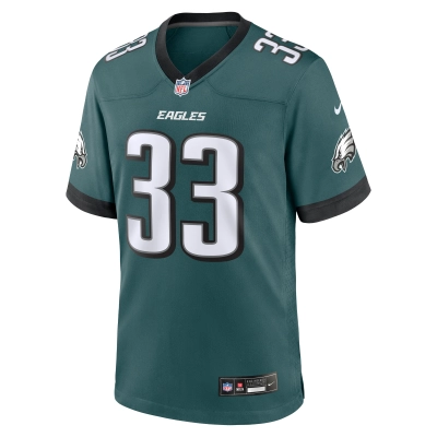 Men's Philadelphia Eagles Cooper DeJean Green 2024 NFL Draft Game Jersey 02