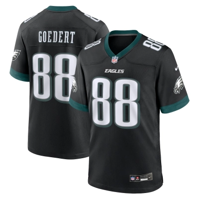 Men's Philadelphia Eagles Dallas Goedert Black Alternate Game Jersey 01