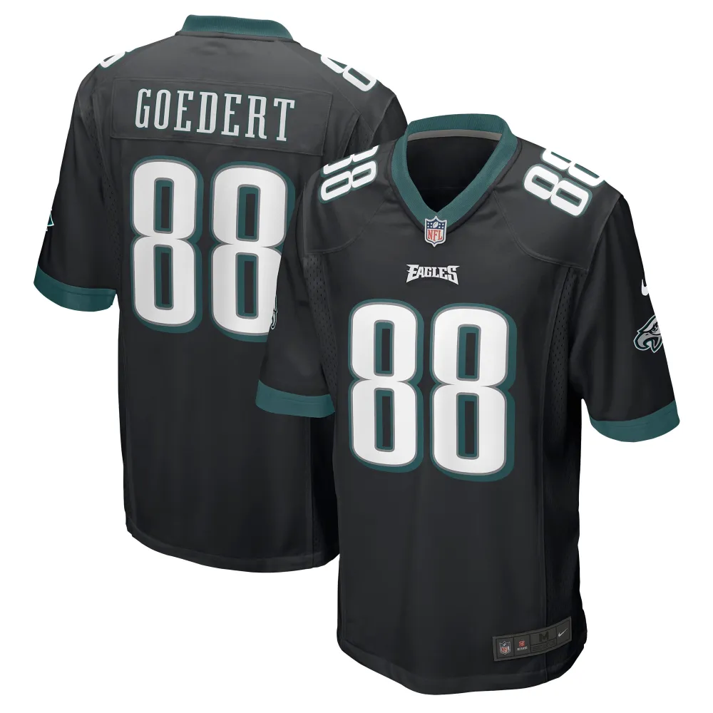 Men's Philadelphia Eagles Dallas Goedert Black Game Jersey