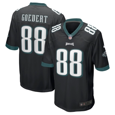 Men's Philadelphia Eagles Dallas Goedert Black Game Jersey 01
