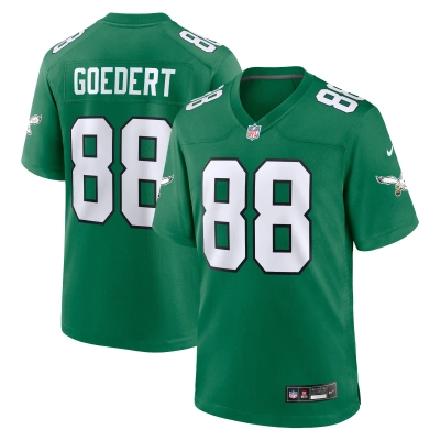 Men's Philadelphia Eagles Dallas Goedert Kelly Green Alternate Game Player Jersey 01