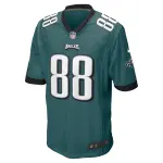 Men's Philadelphia Eagles Dallas Goedert Midnight Green Game Jersey