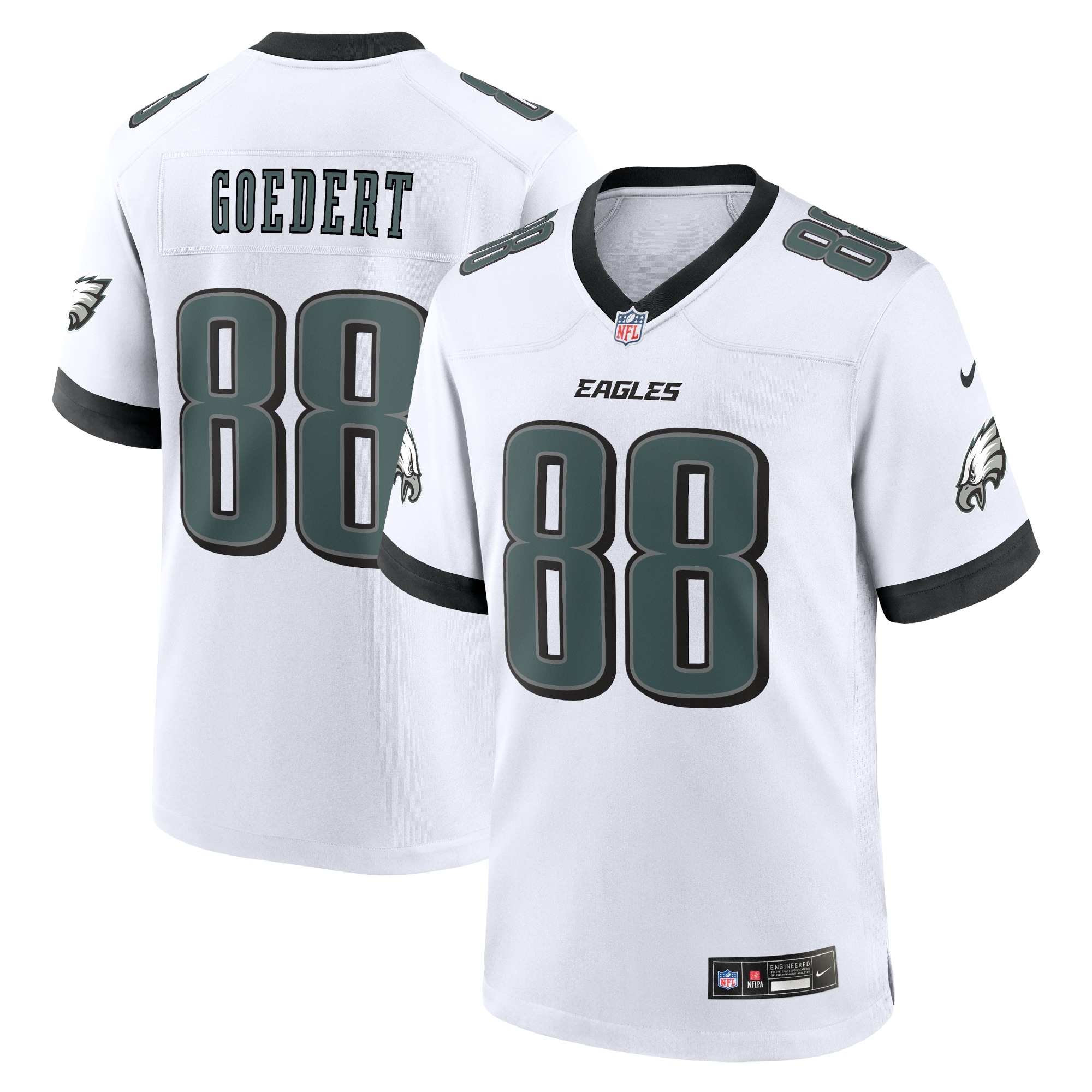 Men's Philadelphia Eagles Dallas Goedert White White Game Jersey