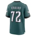 Men's Philadelphia Eagles Darian Kinnard Midnight Green Team Game Jersey