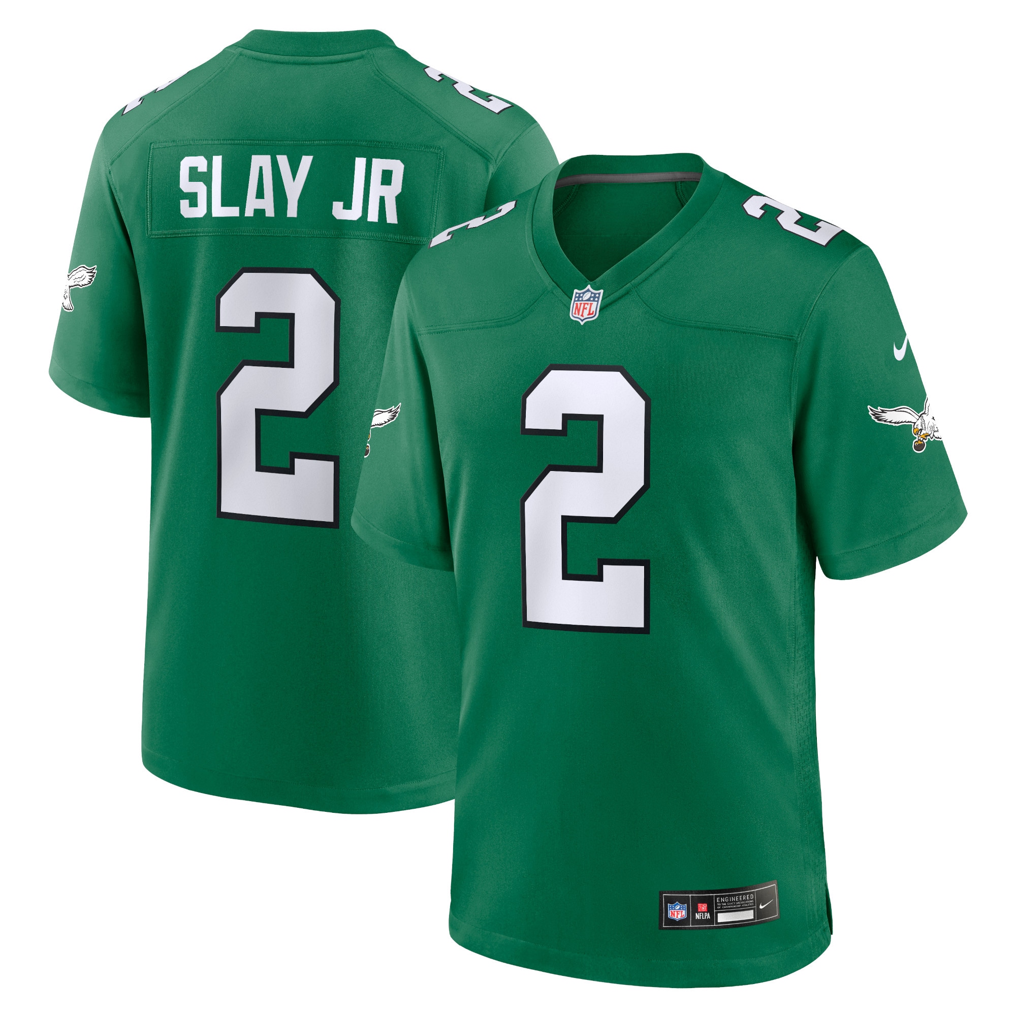 Men's Philadelphia Eagles Darius Slay Kelly Green Alternate Game Player Jersey