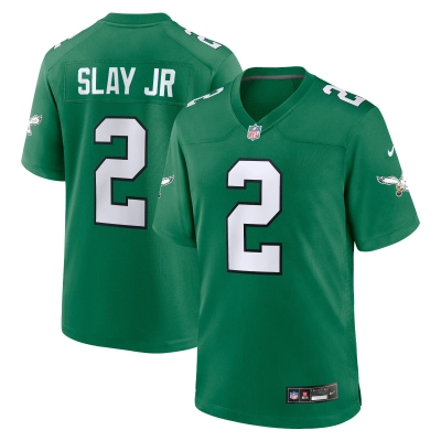 Men's Philadelphia Eagles Darius Slay Kelly Green Alternate Game Player Jersey 01