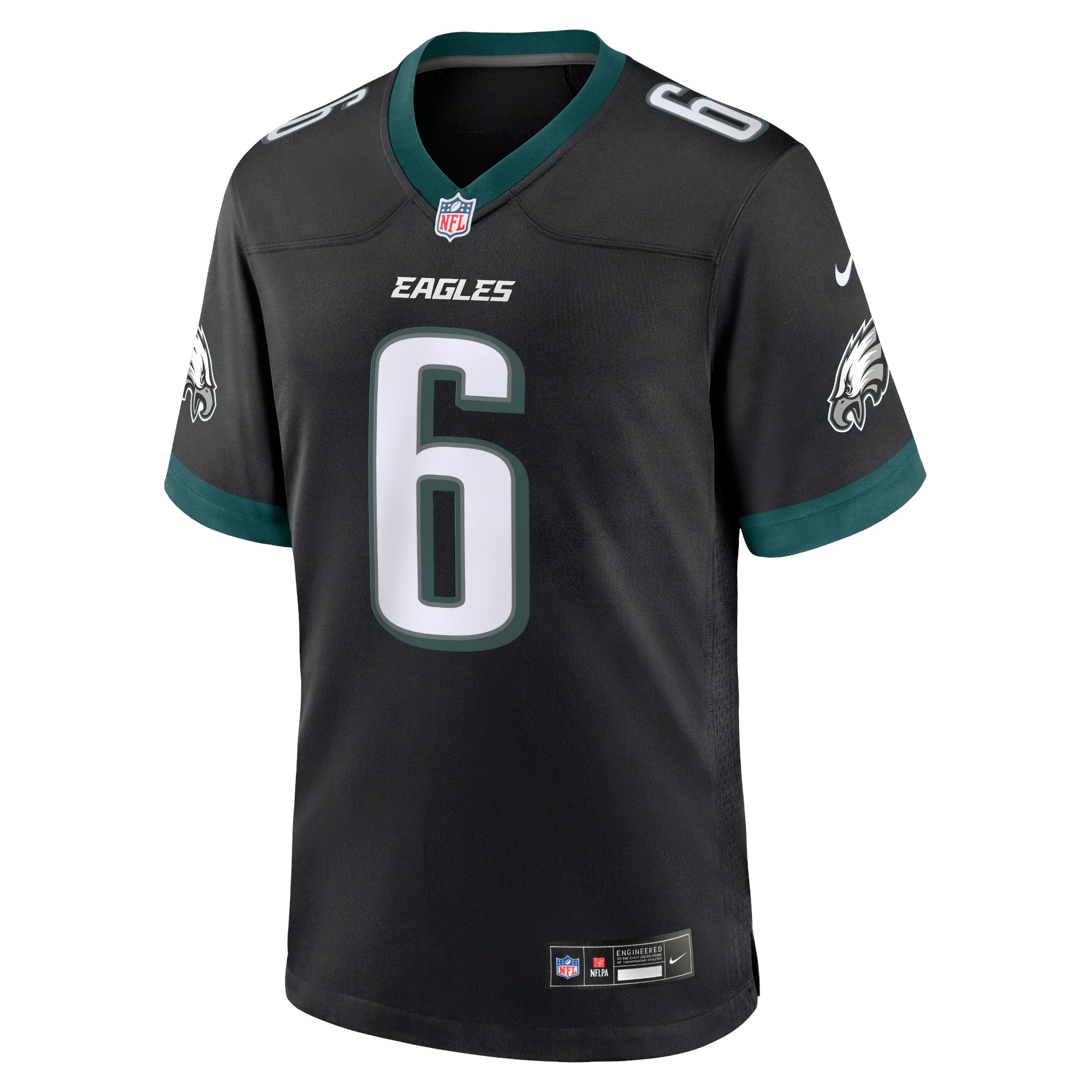 Men's Philadelphia Eagles DeVonta Smith Black Alternate Game Jersey