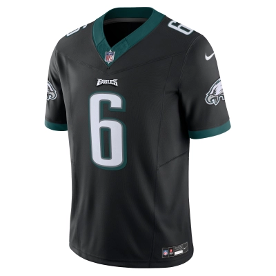 Men's Philadelphia Eagles DeVonta Smith Black Vapor F.U.S.E. Limited Jersey 02