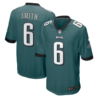 Men's Philadelphia Eagles DeVonta Smith Midnight Green Player Game Jersey 01