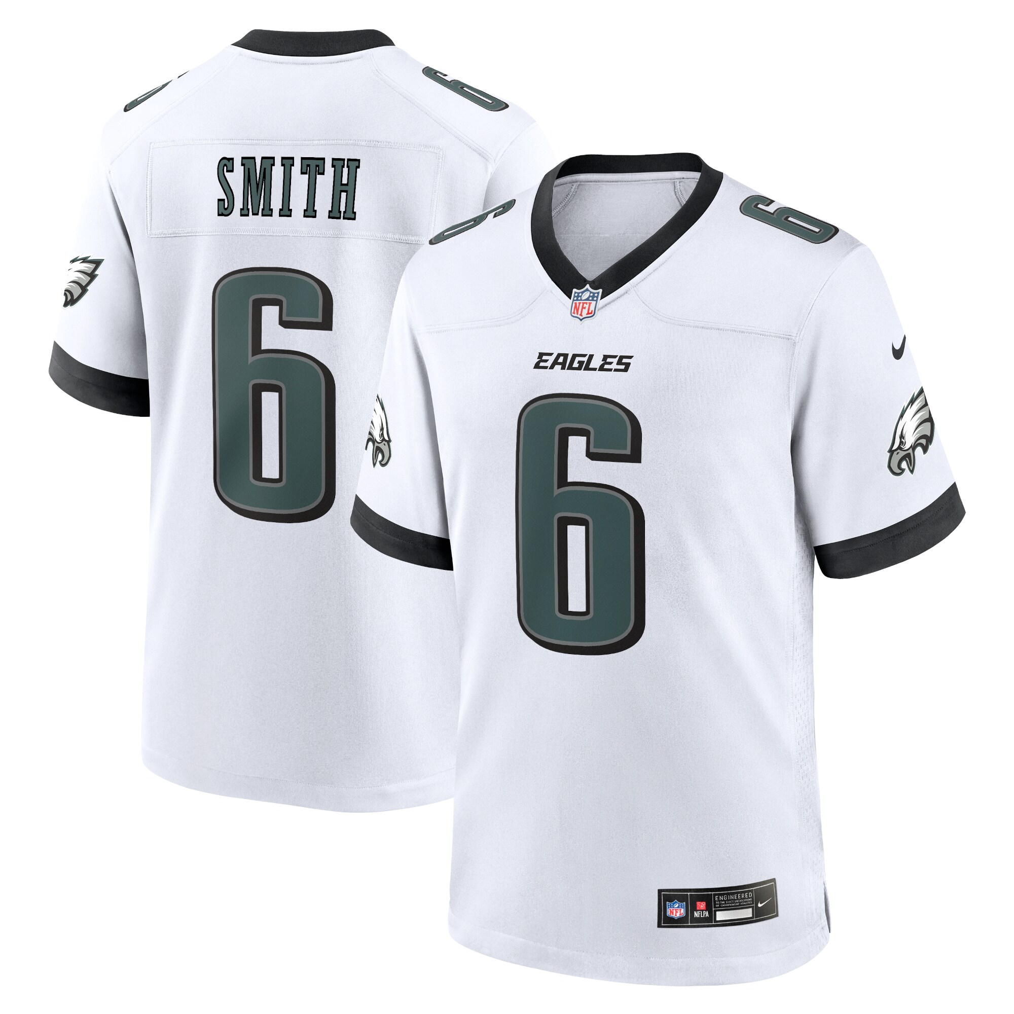 Men's Philadelphia Eagles DeVonta Smith White White Game Jersey
