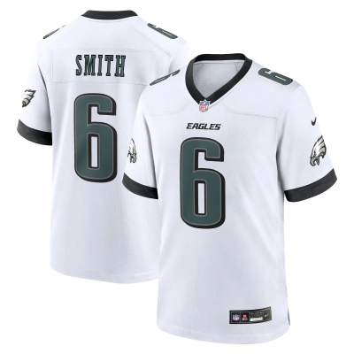 Men's Philadelphia Eagles DeVonta Smith White White Game Jersey 01