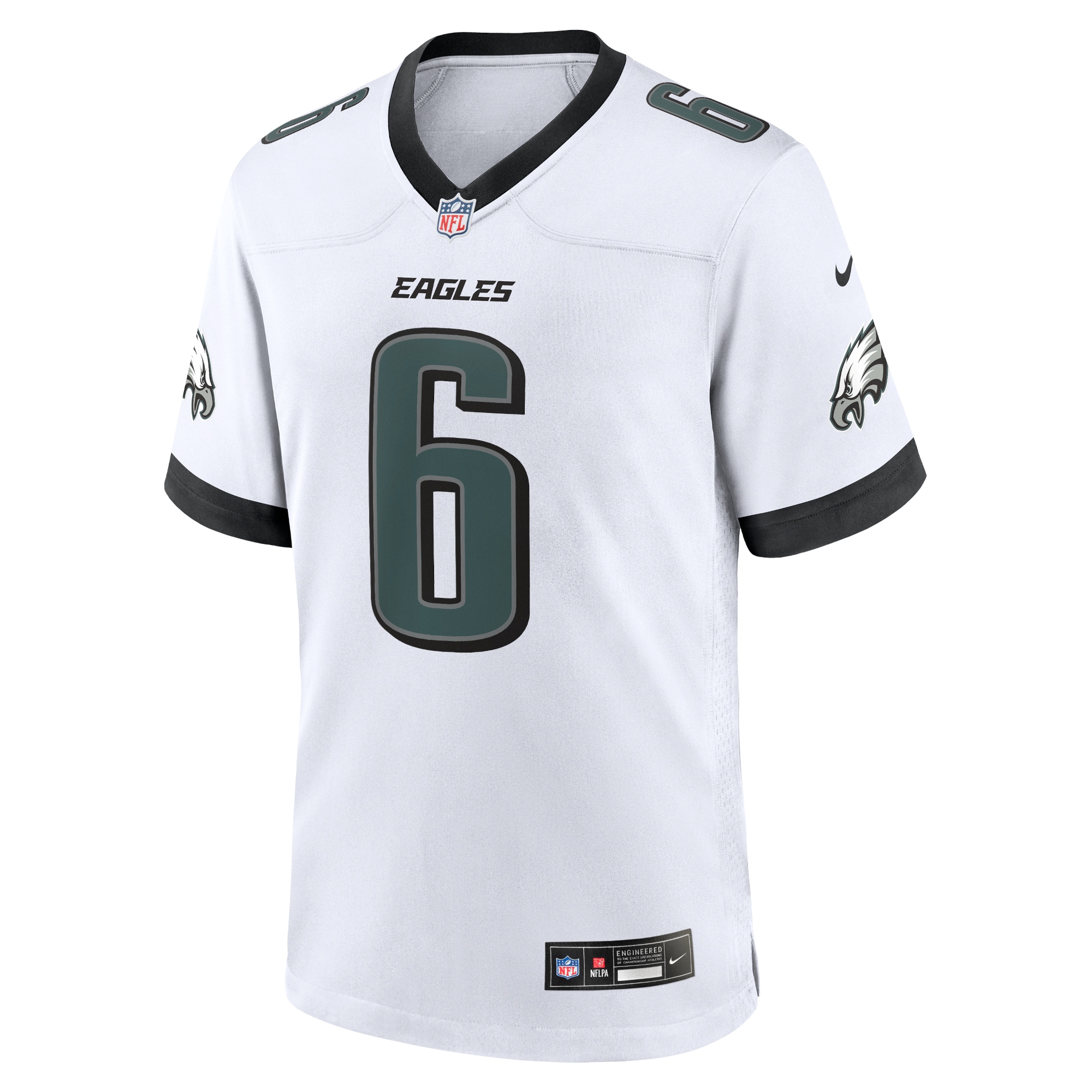 Men's Philadelphia Eagles DeVonta Smith White White Game Jersey