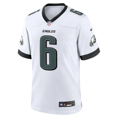 Men's Philadelphia Eagles DeVonta Smith White White Game Jersey 02