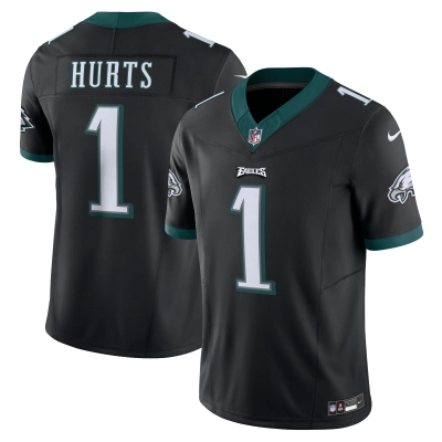 Men's Philadelphia Eagles Jalen Hurts Black Vapor F.U.S.E. Limited Jersey 01