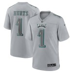 Men's Philadelphia Eagles Jalen Hurts Gray Atmosphere Fashion Game Jersey