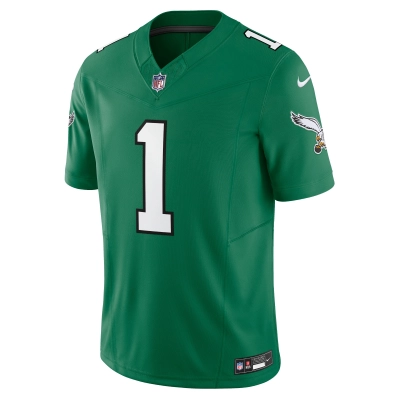 Men's Philadelphia Eagles Jalen Hurts Kelly Green Vapor F.U.S.E. Limited Jersey 02