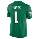 Men's Philadelphia Eagles Jalen Hurts Kelly Green Vapor F.U.S.E. Limited Jersey