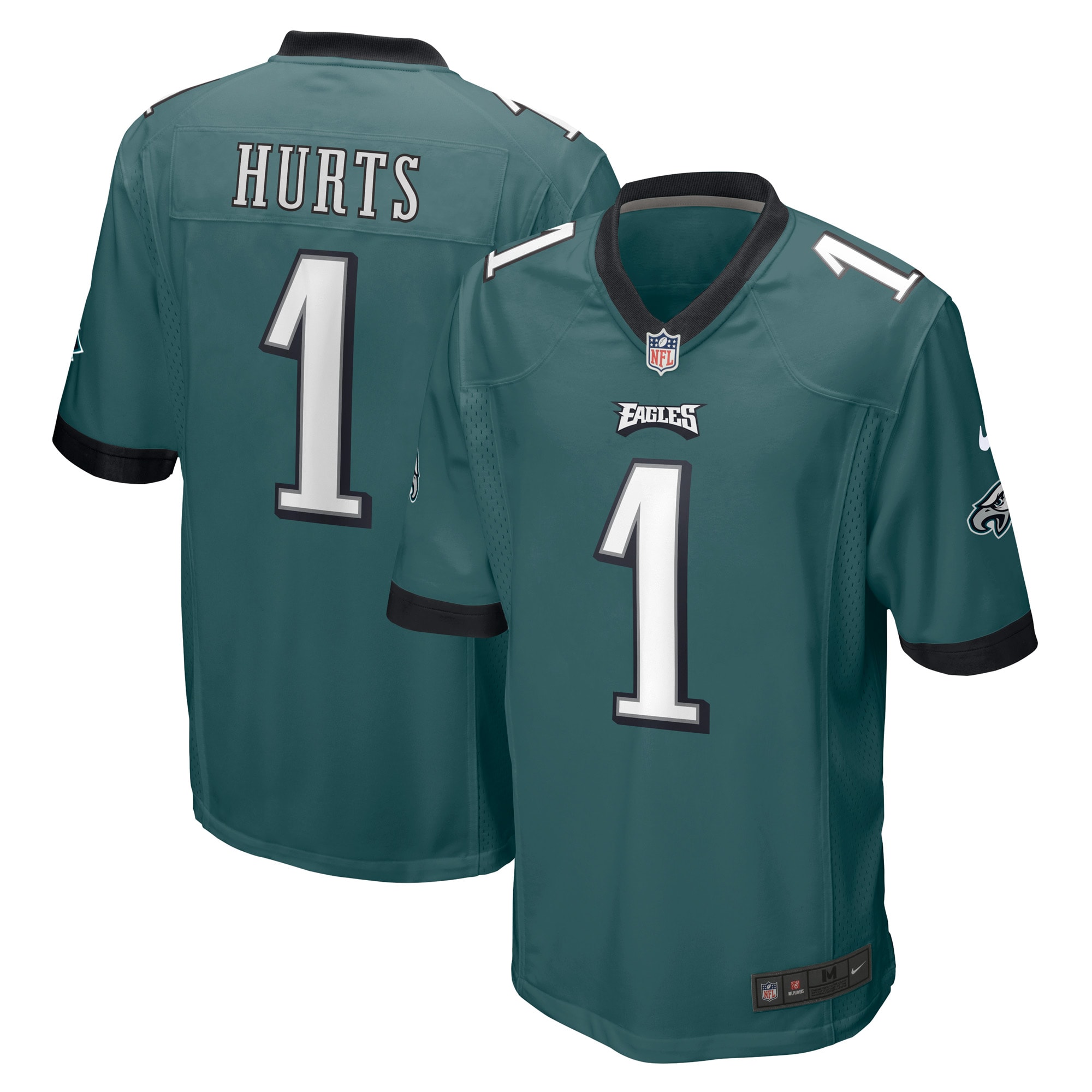 Men's Philadelphia Eagles Jalen Hurts Midnight Green Player Jersey