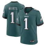 Men's Philadelphia Eagles Jalen Hurts Midnight Green Team Game Jersey