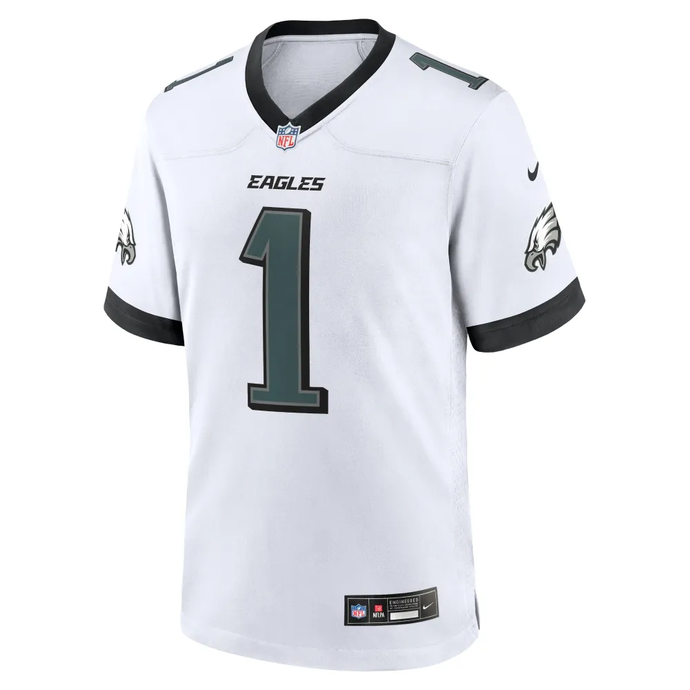 Men's Philadelphia Eagles Jalen Hurts White White Game Jersey