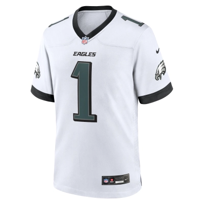 Men's Philadelphia Eagles Jalen Hurts White White Game Jersey 02