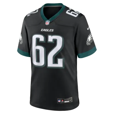 Men's Philadelphia Eagles Jason Kelce Black Alternate Game Jersey 02
