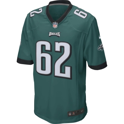 Men's Philadelphia Eagles Jason Kelce Midnight Green Game Jersey 02