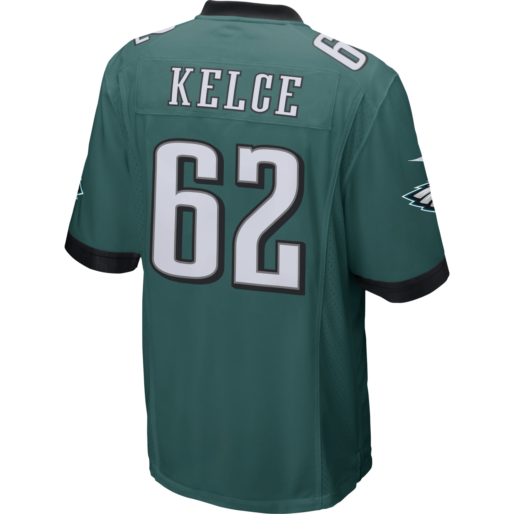 Men's Philadelphia Eagles Jason Kelce Midnight Green Game Jersey