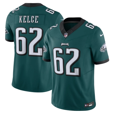 Men's Philadelphia Eagles Jason Kelce Midnight Green Vapor F.U.S.E. Limited Jersey 01