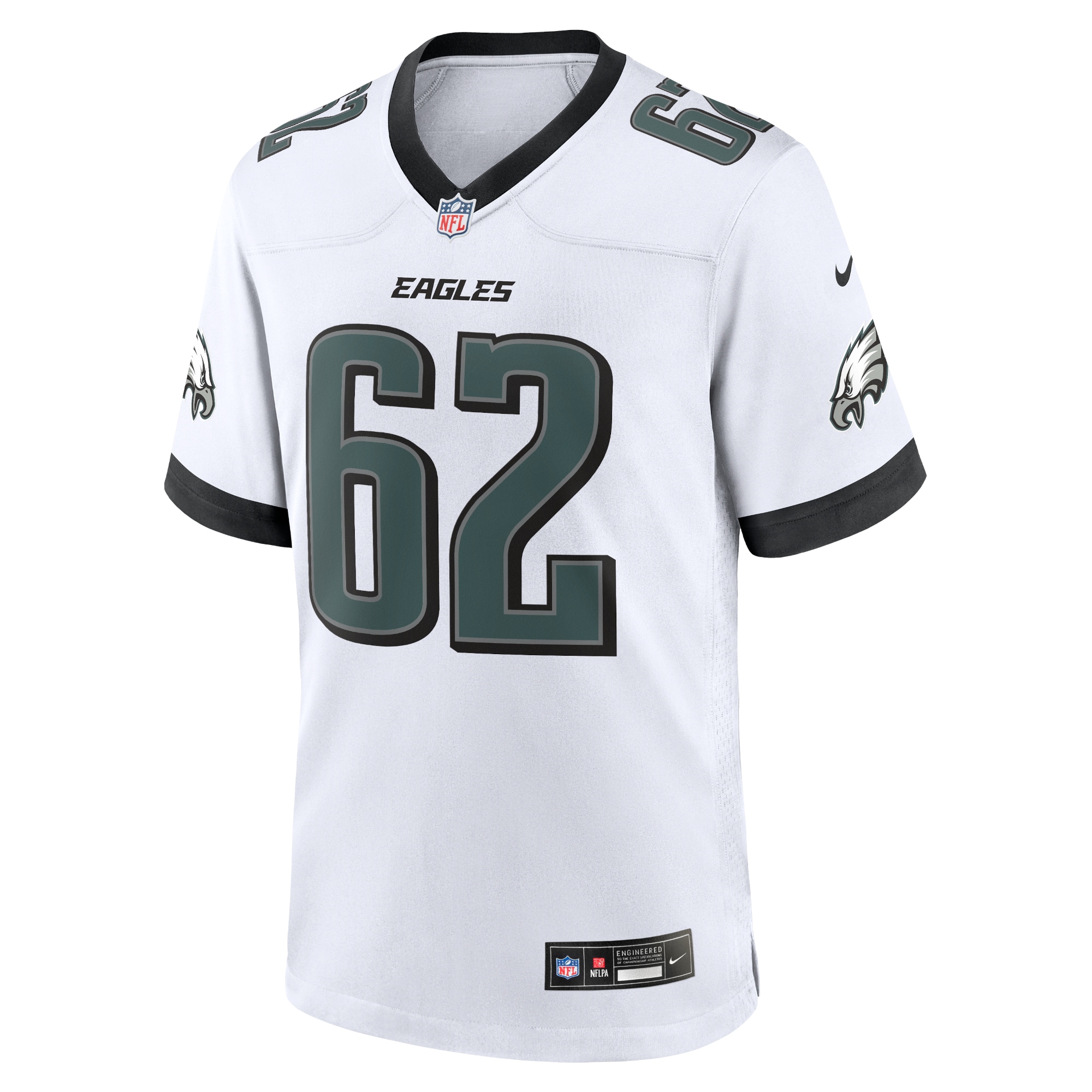 Men's Philadelphia Eagles Jason Kelce White White Game Jersey