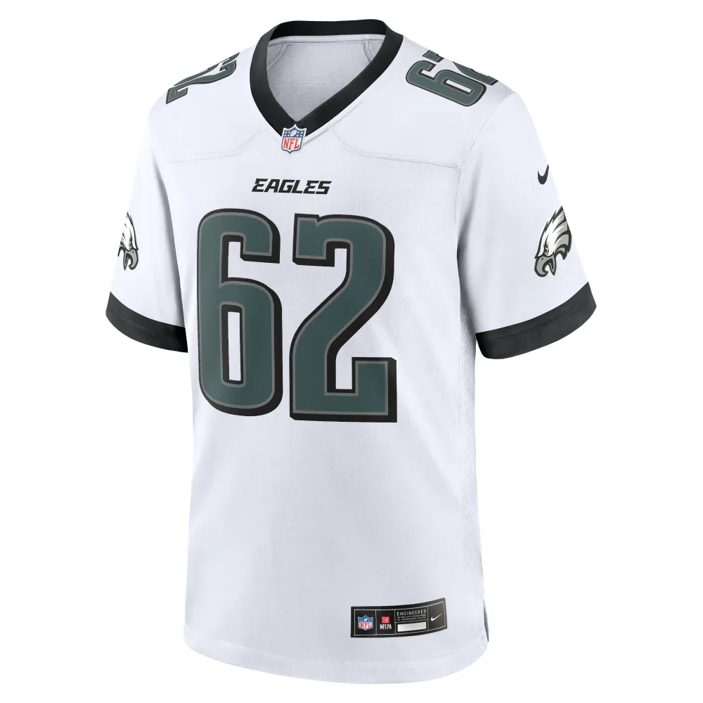 Men's Philadelphia Eagles Jason Kelce White White Game Jersey