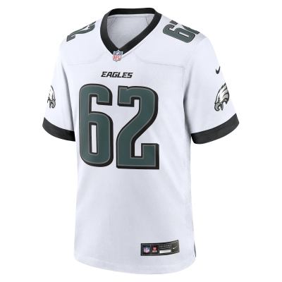 Men's Philadelphia Eagles Jason Kelce White White Game Jersey 02