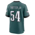 Men's Philadelphia Eagles Jeremiah Trotter Jr. Green Game Jersey