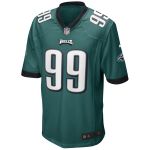 Men's Philadelphia Eagles Jerome Brown Midnight Green Game Retired Player Jersey