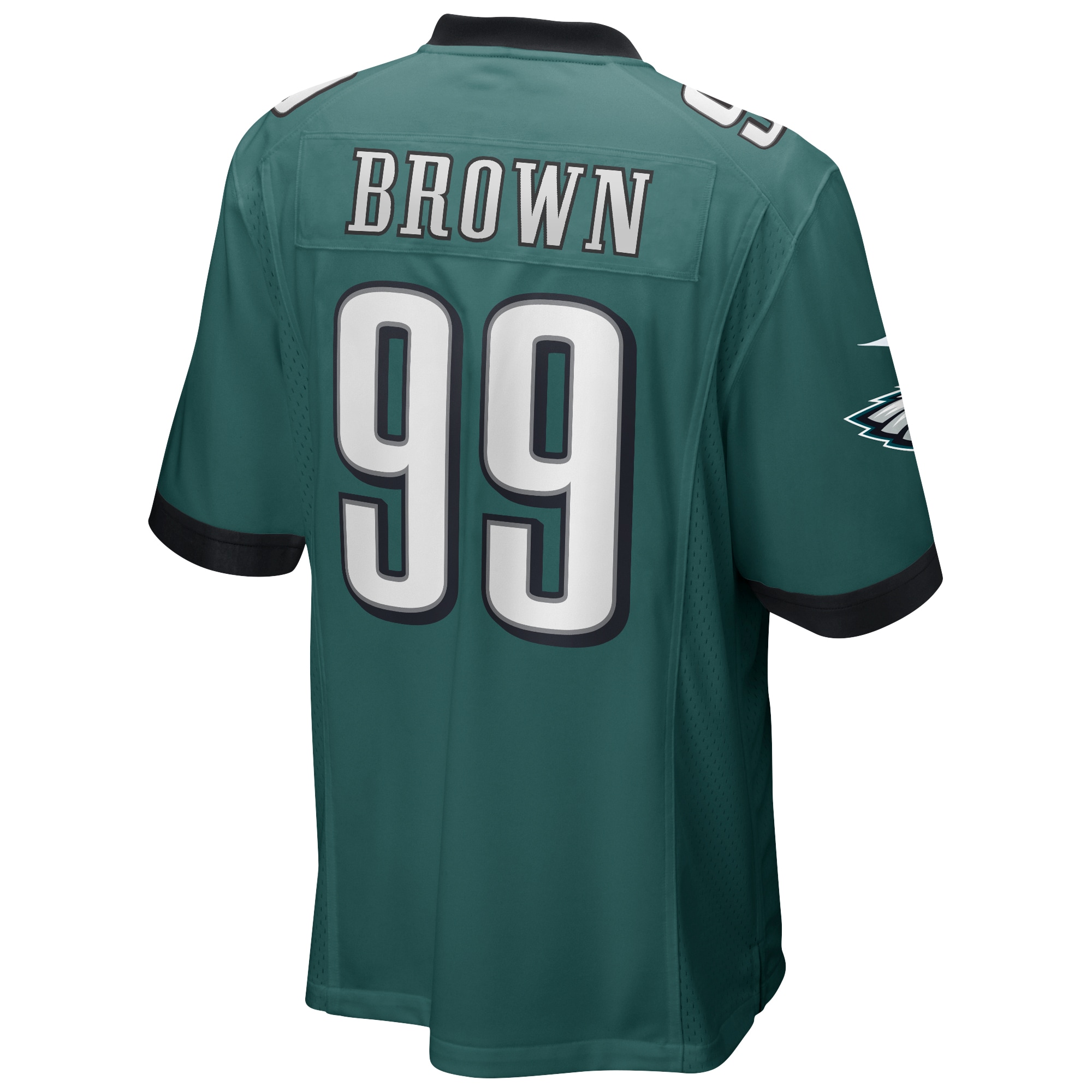 Men's Philadelphia Eagles Jerome Brown Midnight Green Game Retired Player Jersey