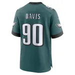 Men's Philadelphia Eagles Jordan Davis Midnight Green Team Game Jersey