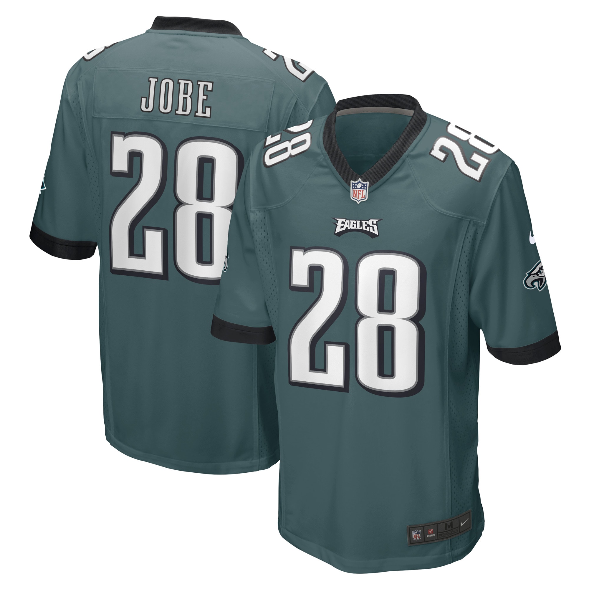 Men's Philadelphia Eagles Josh Jobe Midnight Green Game Player Jersey