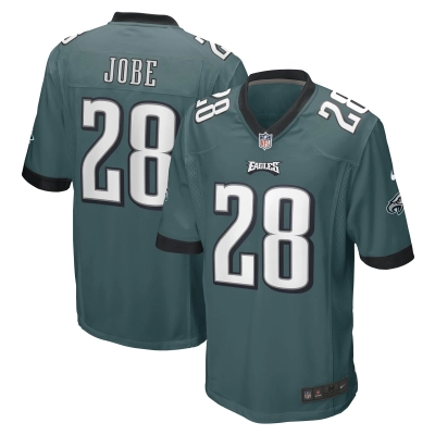 Men's Philadelphia Eagles Josh Jobe Midnight Green Game Player Jersey 01