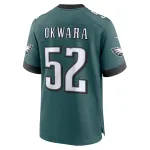 Men's Philadelphia Eagles Julian Okwara Midnight Green Game Jersey